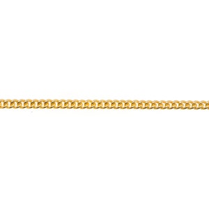 2mm Gold Plated Raw Brass Chain Raw Brass Curb Chain Brass Rolo Chain Soldered Chains Cable Chain, Box Chain Raw Brass Chains CH8