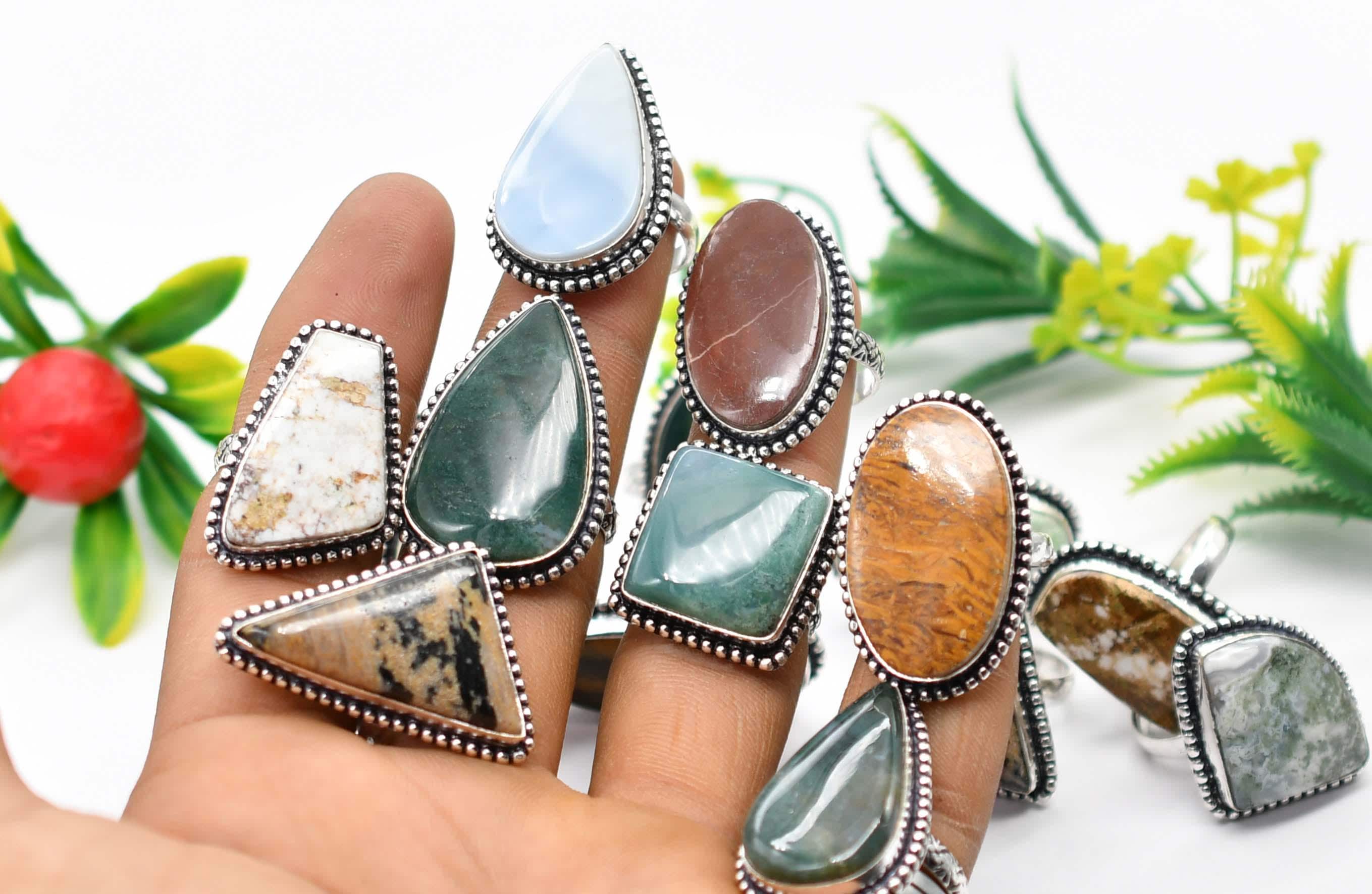 100 Pieces Ring Lot / Bulk Rings /handmade Jewelry / Wholesale Ring ...