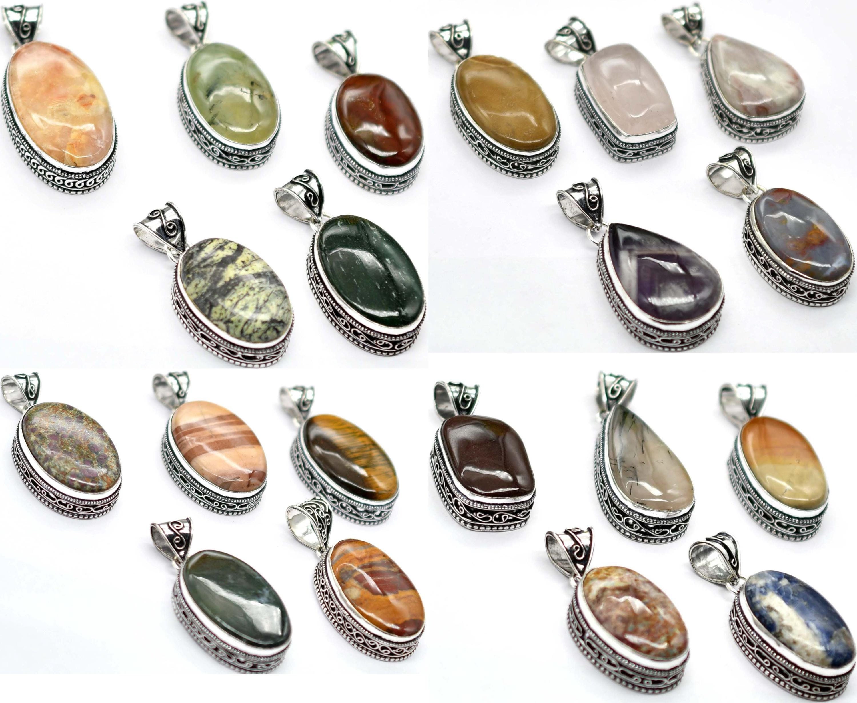 Moonstone, Labradorite, Tiger Eye, and Other Gemstone Handmade