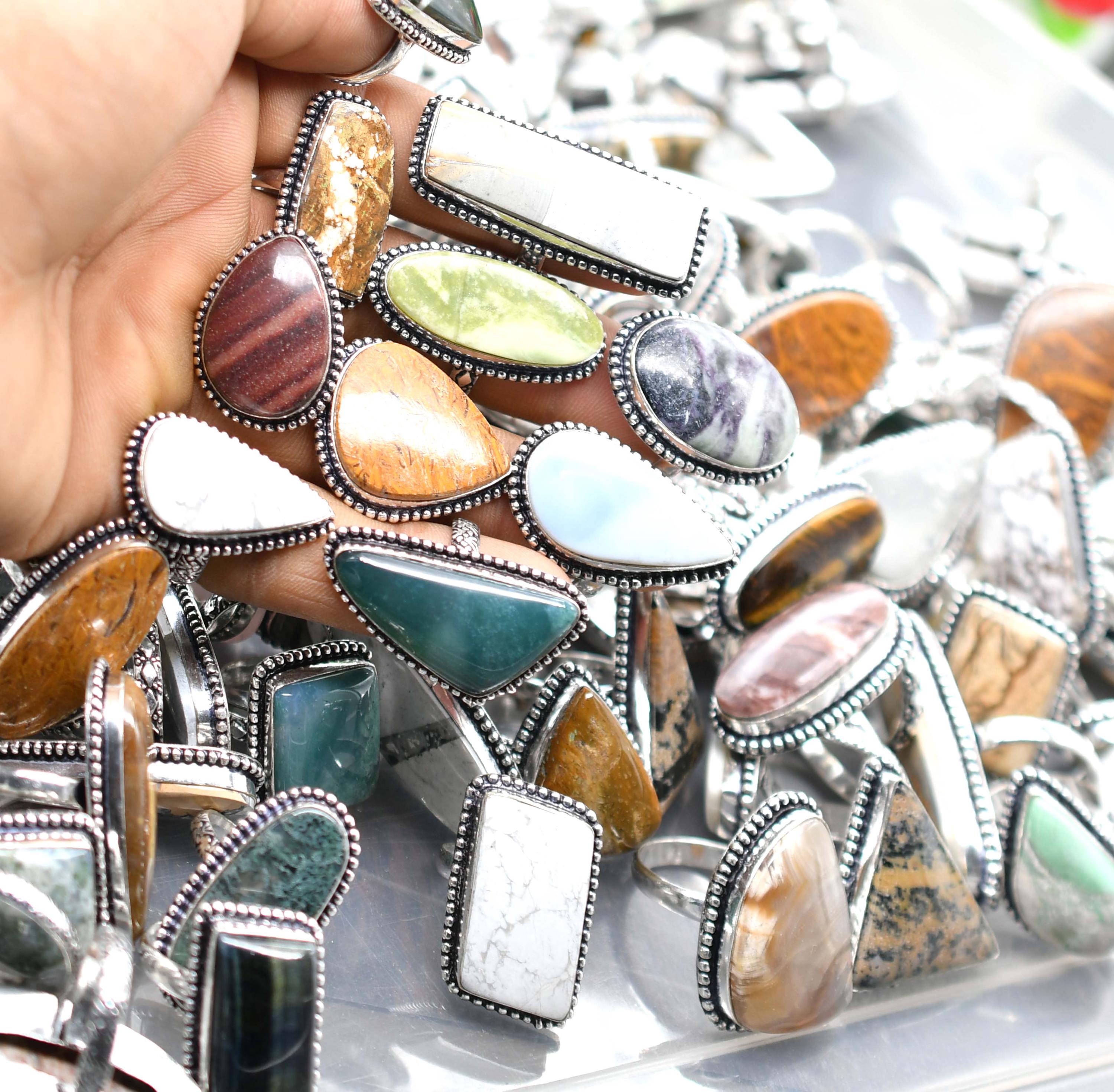 100 Pieces Ring Lot / Bulk Rings /handmade Jewelry / Wholesale Ring ...