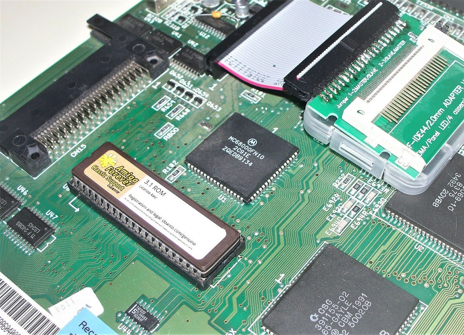600 Commodore Amiga 500 2000 Nuovo Licenza Avviamento ROM 3.x 45.064 3.1 # 