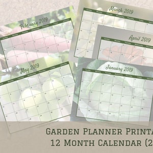 Garden Planner and Journal Printable PDF Calendar 2024 30 Pages 8.5x11 image 2