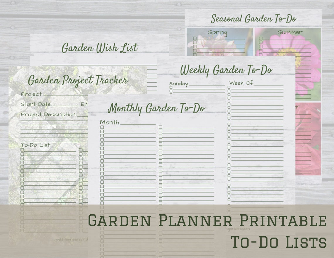 Garden Planner and Journal Printable PDF Calendar 2023 30 Pages 8.5x11 ...