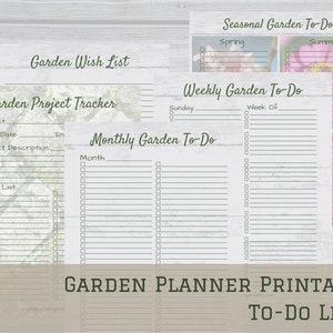 Garden Planner and Journal Printable PDF Calendar 2024 30 Pages 8.5x11 ...