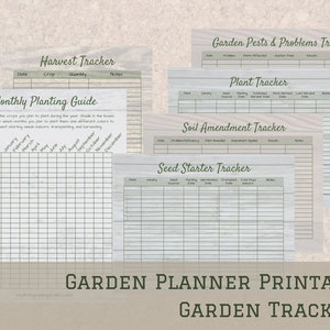 Garden Planner and Journal Printable PDF Calendar 2024 30 Pages 8.5x11 image 5