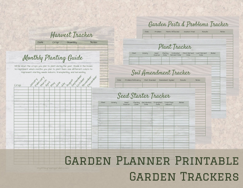 Garden Planner and Journal Printable PDF Calendar 2023 image 5