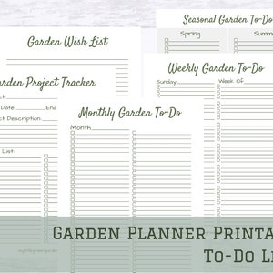 Minimalistic Garden Planner and Journal Printable PDF image 6