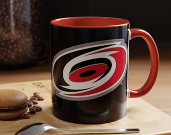 Taza de café de 11 oz de los Carolina Hurricanes de la NHL