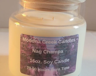 Nag Champa Candle – Incense Inspired Soy Candle – Meditation Aromatherapy – Spiritual Cleansing Scent