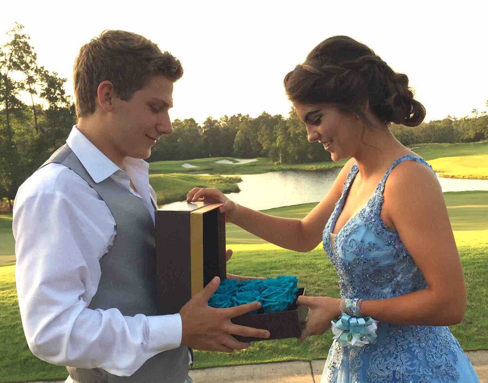 Bird-Rose Flowerbox - Preserved Roses Gift Box