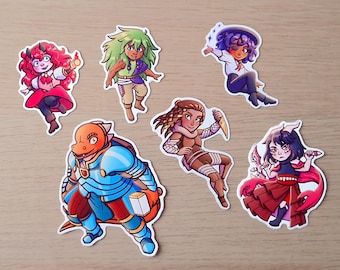 The Beyonders Stickers - DnD Fantasy Characters