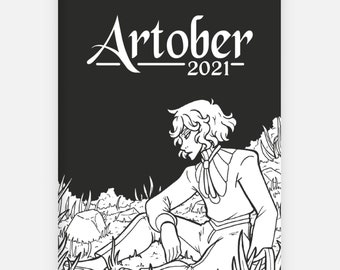 Artober 2021 - Fantasy Art and Colouring book