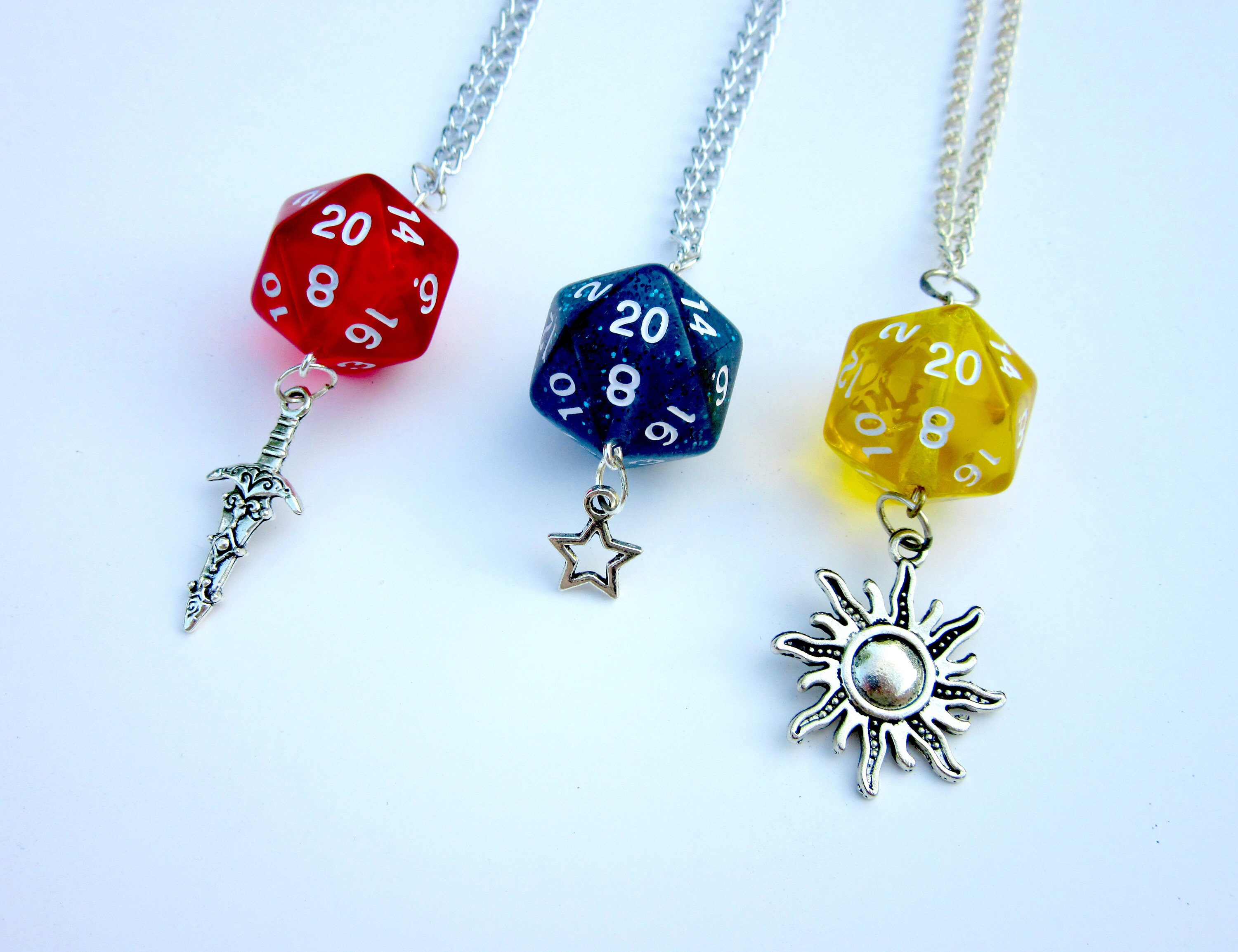 Dice Necklaces Custom Etsy
