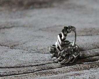 Stainless Steel Celtic Viking Hoop Earrings