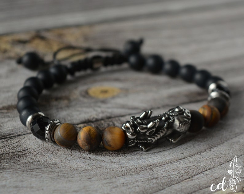 Feng Shui Pixiu Bracelet Set for Men. Stackable Bracelets With - Etsy