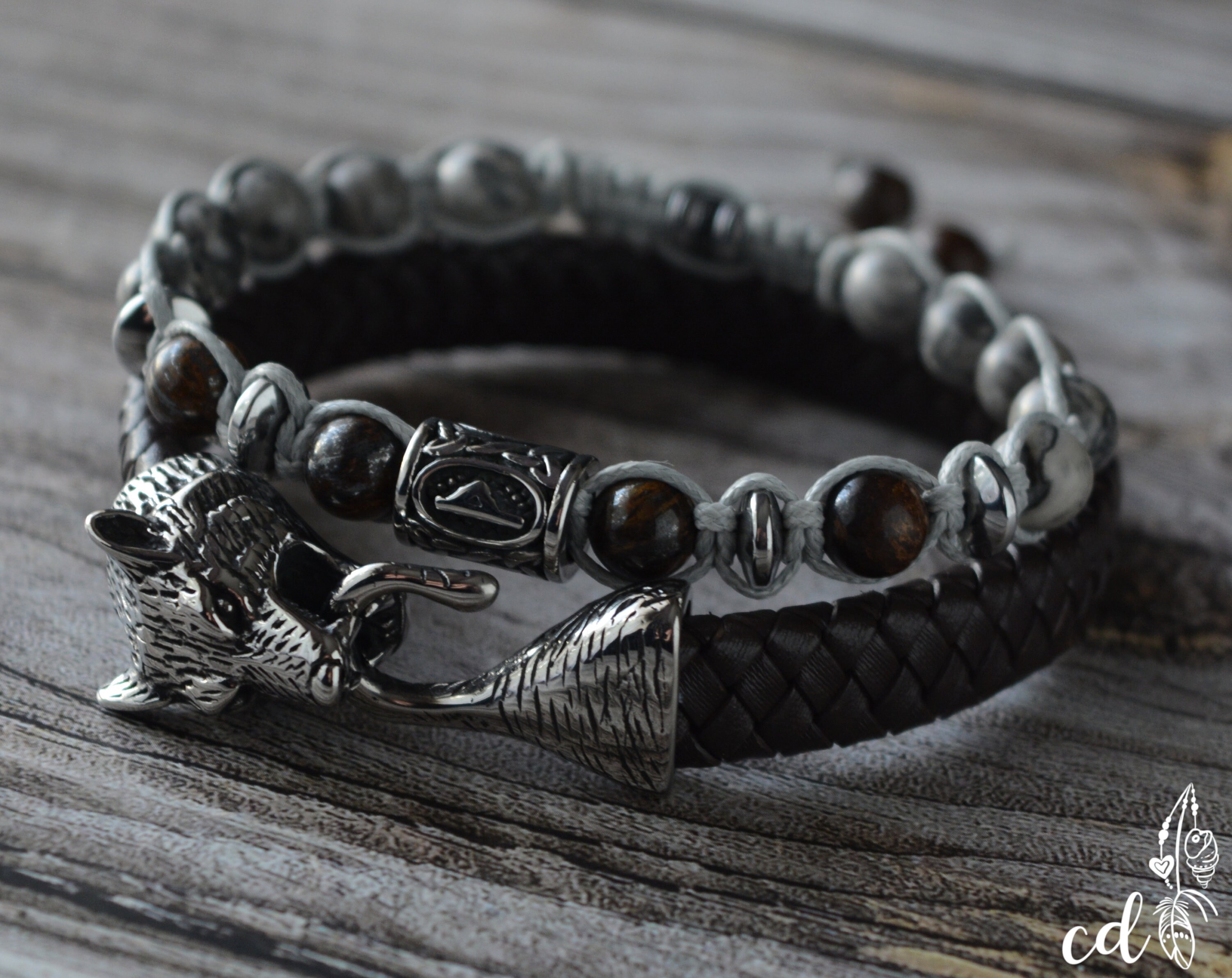 wolf bracelet mens