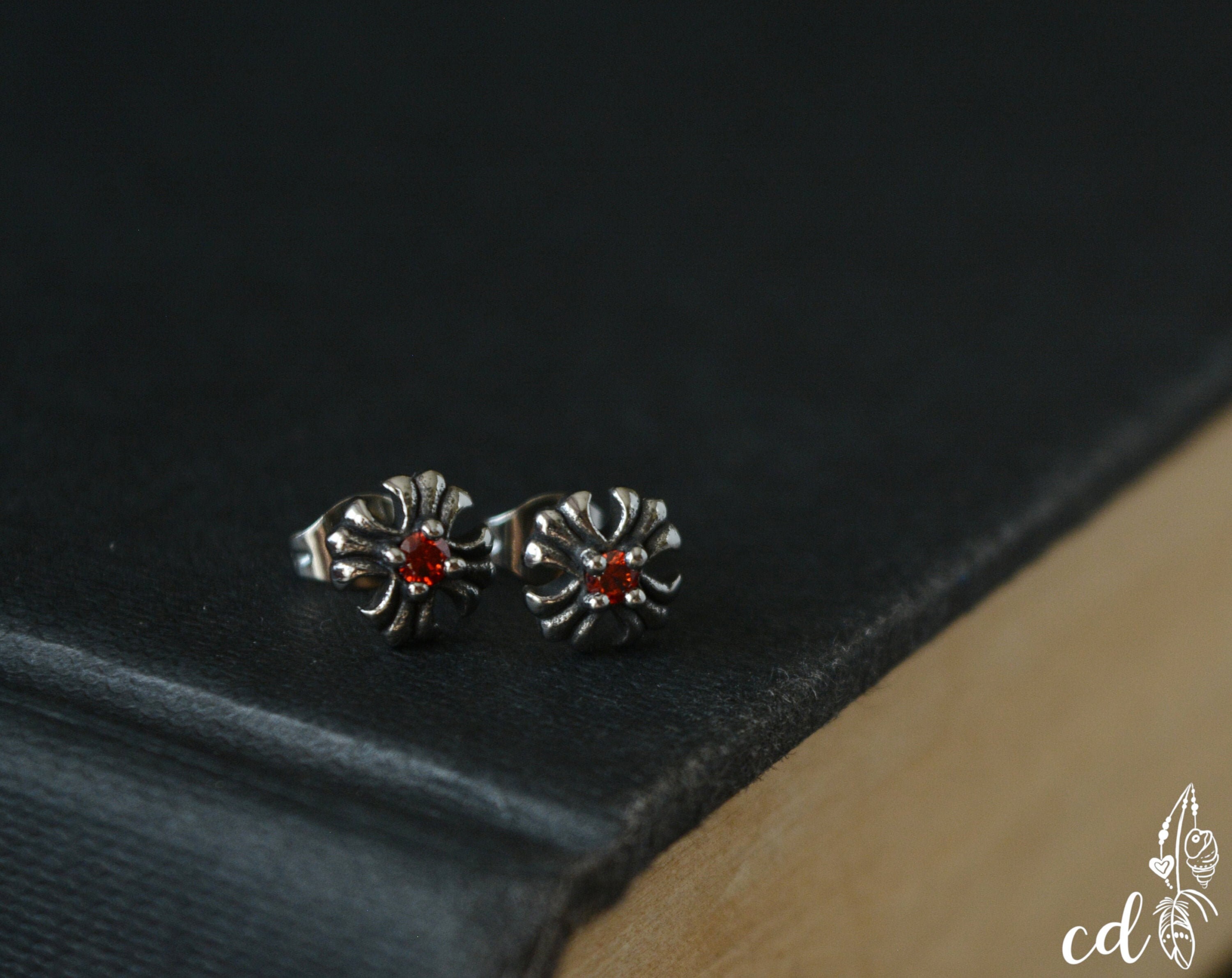 Chrome hearts stud earrings deals