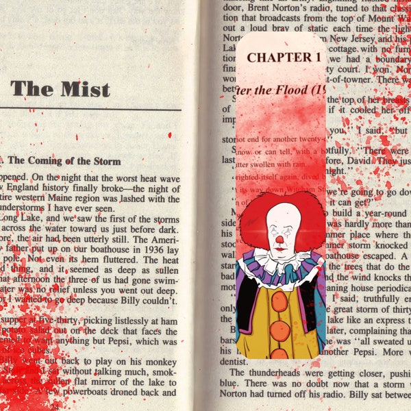 Stephen King's IT Pennywise Horror Movie Bookmark