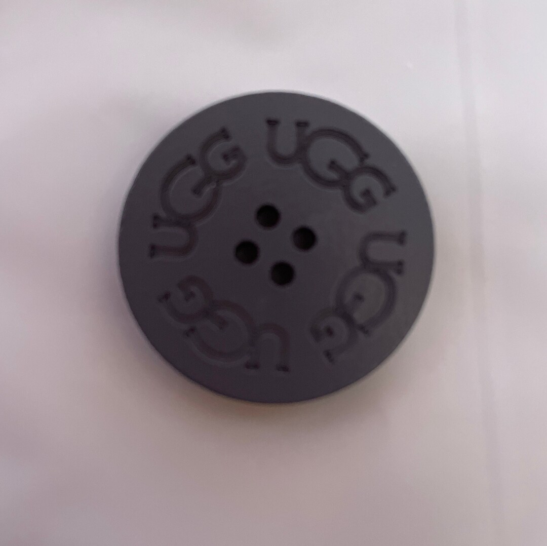 ONE 1 UGG Replacement Boots Button GRAY 3cm. Adult Boots Ugh Uggs Spare