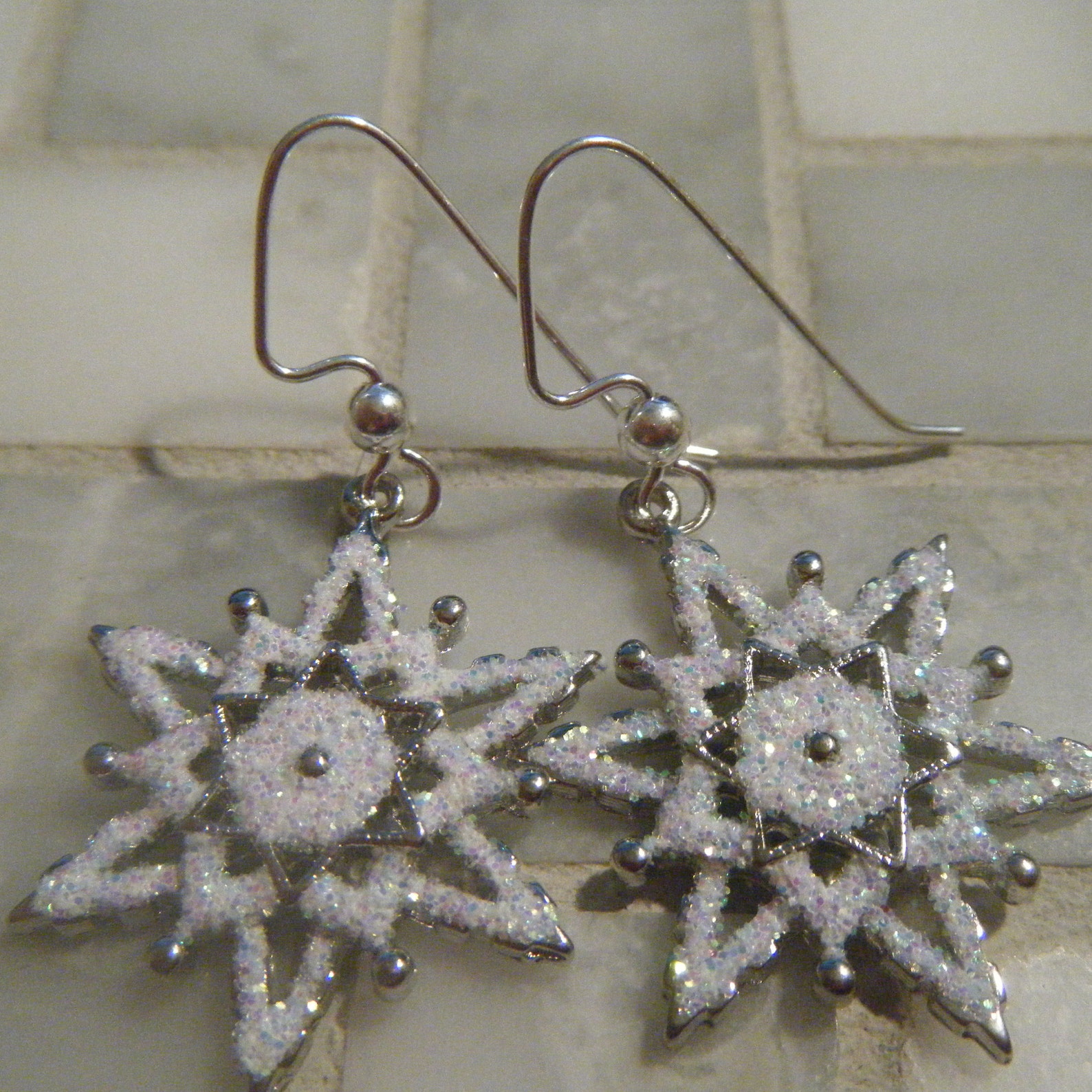 Swarovski Snowflake Earrings, Christmas Earrings, Holiday Earrings Etsy