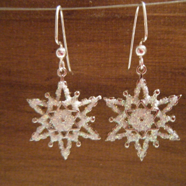 Swarovski Snowflake Earrings, Christmas Earrings, Holiday Earrings