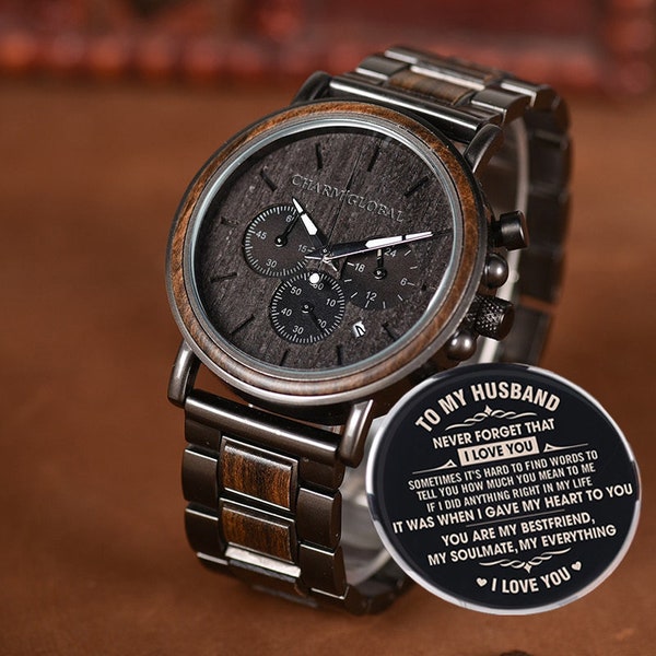 Wedding Gifts, Engraved Wooden Watches For Men, Gifts For Dad, Gifts For Son, Gifts For Husband, Groomsmen watches, Anniversary Gifts