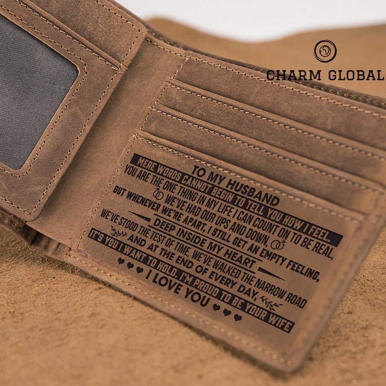 Leather Wallets-Engraved Wallet Bifold Wallet-Personalized Wallets-Mens Wallets-Christmas Gifts-Gifts For Boyfriend-To Be Real W51