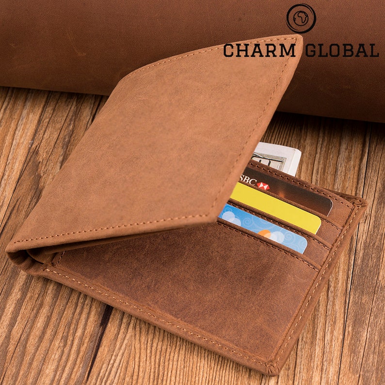 Leather Wallets-Engraved Wallet Bifold Wallet-Personalized Wallets-Mens Wallets-Christmas Gifts-Gifts For Boyfriend-To Be Real W51