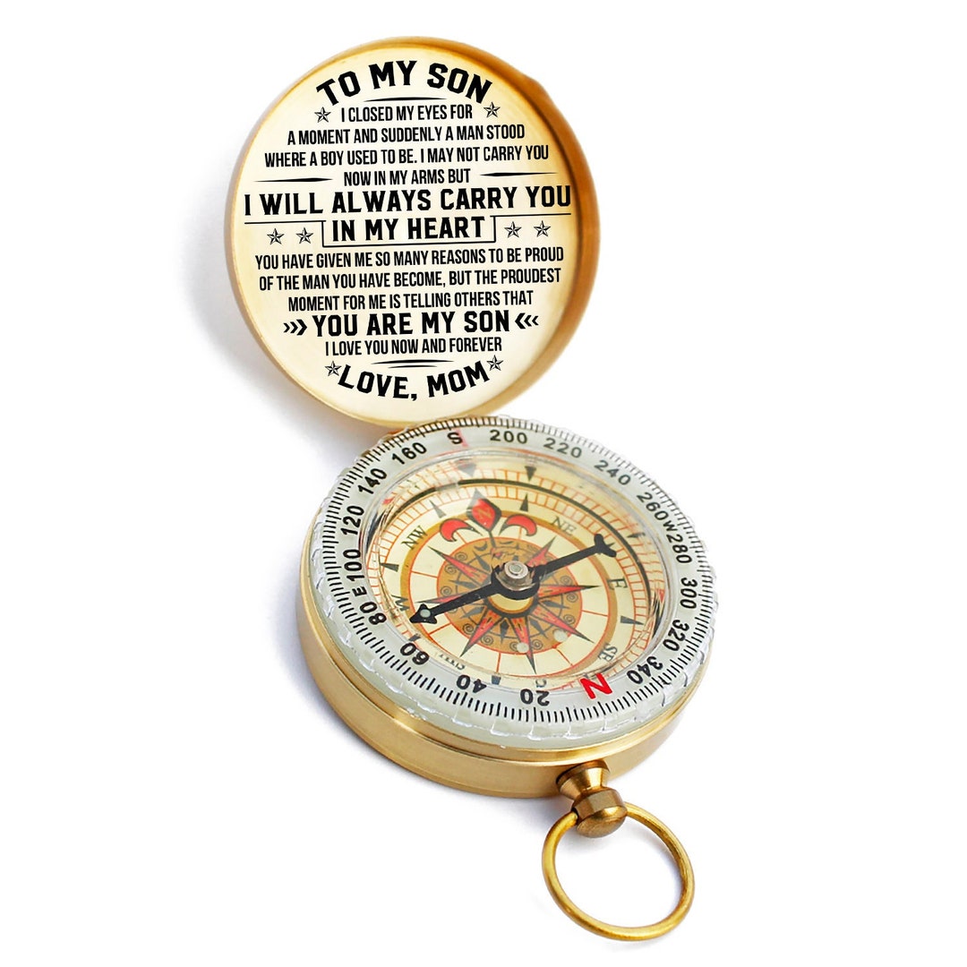 Personalized Compass, to My Son Compass, Engraved Compass, Anniversary Gift for Him CG30 Etsy