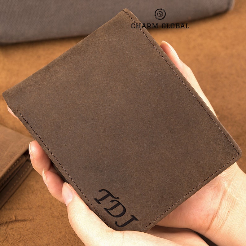 Leather Wallets-Engraved Wallet Bifold Wallet-Personalized Wallets-Mens Wallets-Christmas Gifts-Gifts For Boyfriend-To Be Real W51