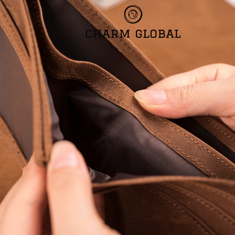 Engraved Wallet Leather Walletsmens Walletspersonalized Etsy