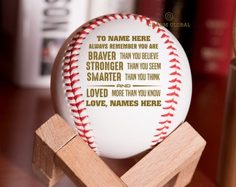 To Our Grandson Baseball, Engraved Baseball, Personalized Baseball, Grandson Gift, Graduation Gift, BB29