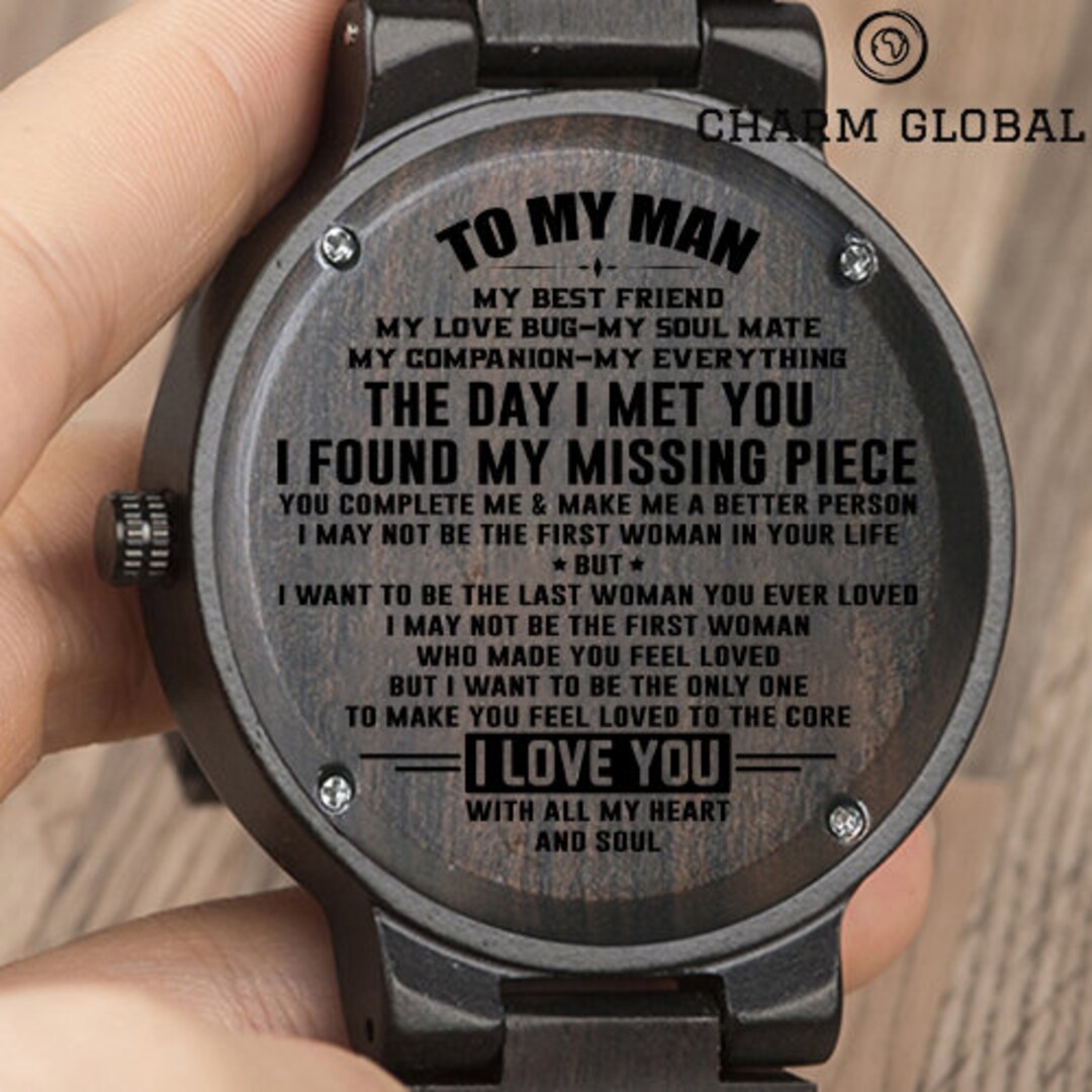 Personalized Watch for Boyfriend gift for Boyfriend christmas Gift anniversary Gift wedding Gift engraved Watch for Boyfriend to My Man CG22 Etsy UK