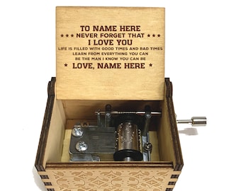 To My Granddaughter Music Box, Graduation Gift, Personalized Music Box, Personalized Gift, Christmas Gift, Birthday Gift, W16