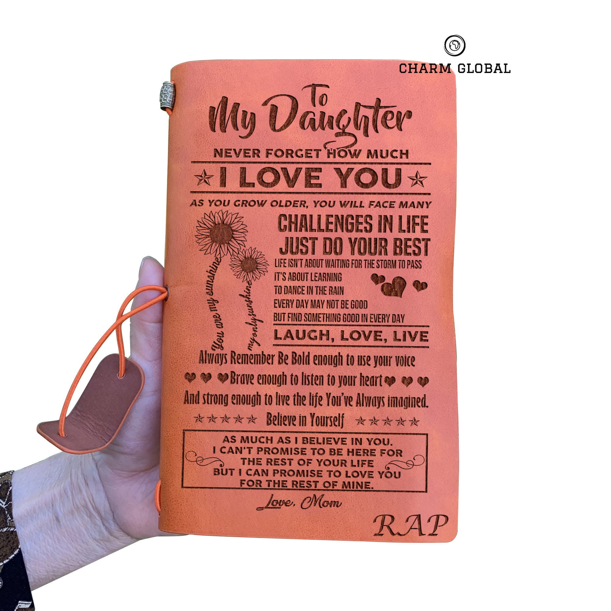 Personalized Journal For DaughterTo My Daughter Etsy