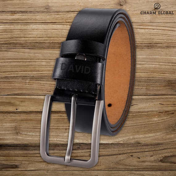 Mens designer brown leather belt deals