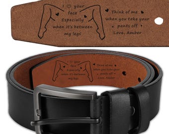Fun Gift For Him, Personalized Gifts For Husband, Wedding Gifts, Leather Belt, LB74