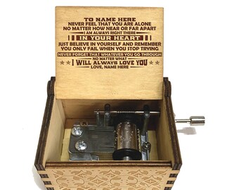 To My Granddaughter Music Box, Graduation Gift, Personalized Music Box, Personalized Gift, Christmas Gift, Birthday Gift, W09