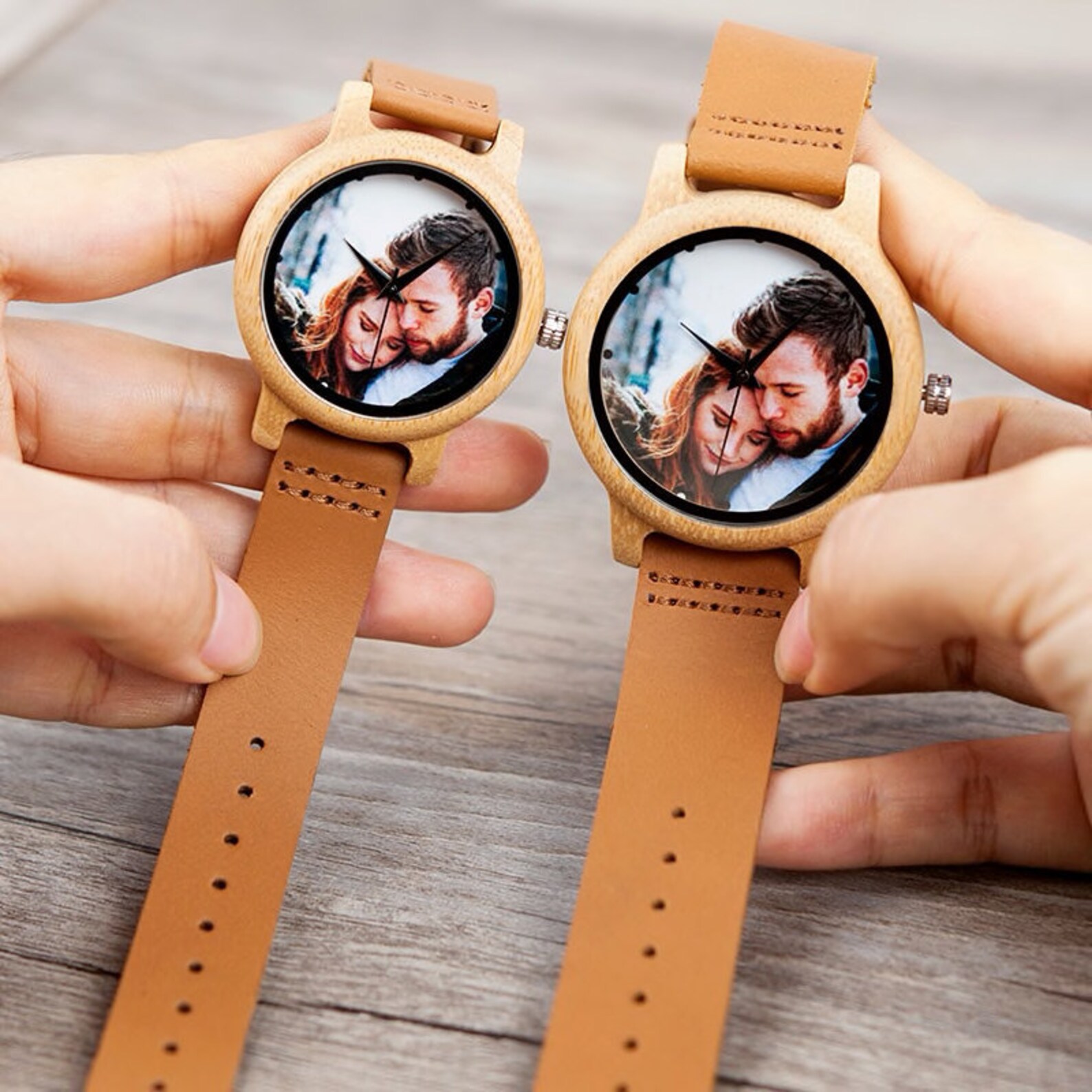 Montre personnalisée Montre photo Montre en bois pour Etsy