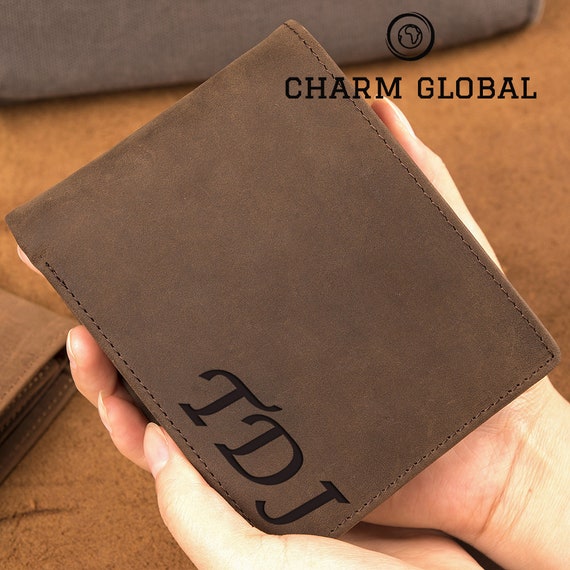 Leather Wallets-Engraved Wallet Bifold Wallet-Personalized Wallets-Mens Wallets-Christmas Gifts-Gifts For Boyfriend-To Be Real W51