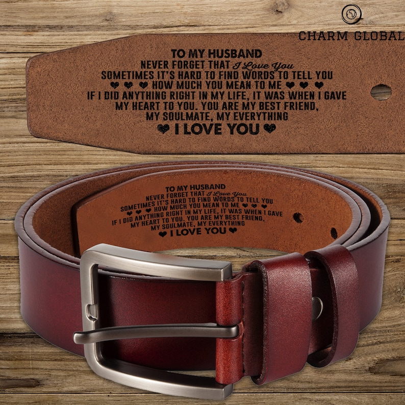 Engraved Beltsleather Beltbeltmens Leather Beltsmens Etsy