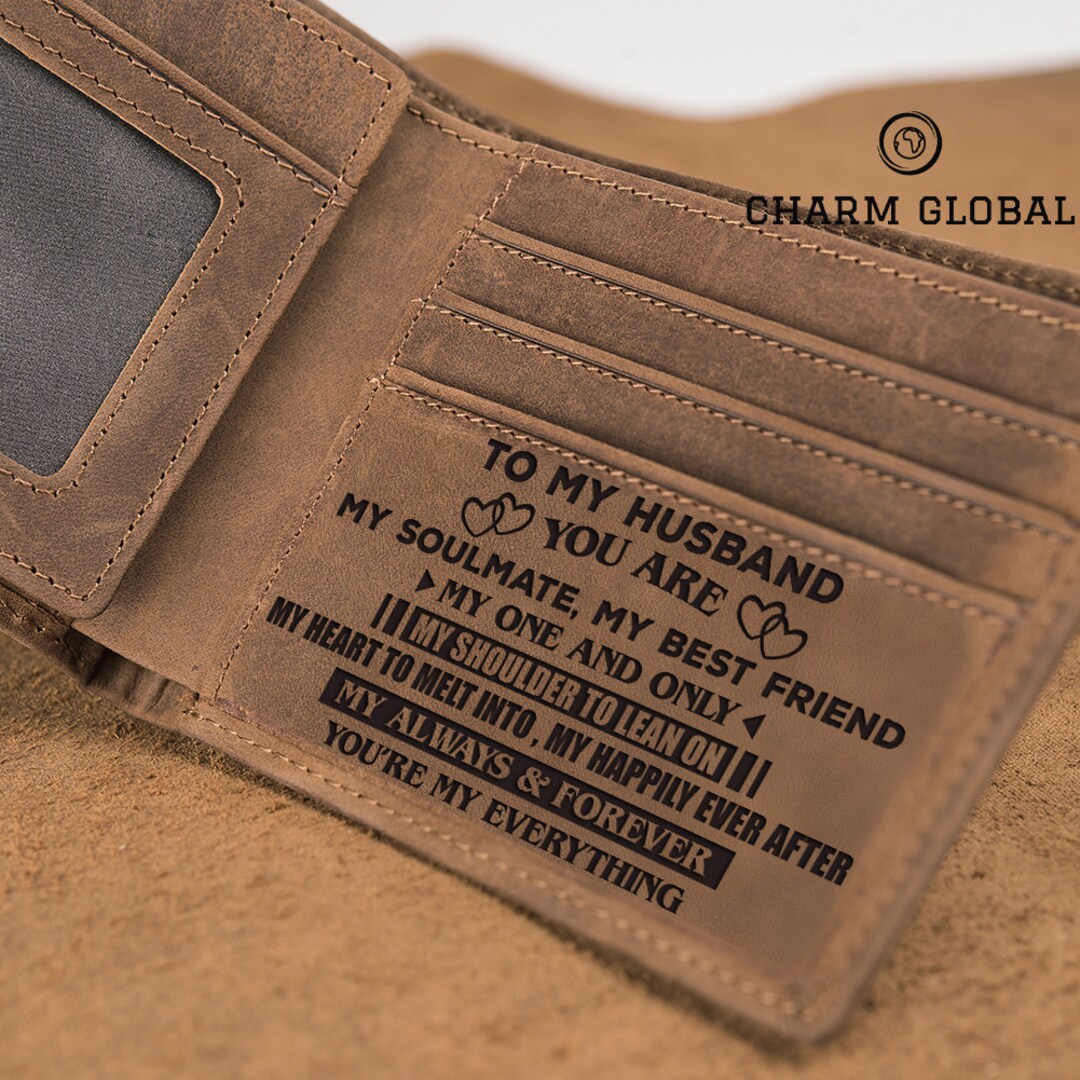 Personalized Wallet for Husband-engraved Wallet for Husband-mens Wallet-leather Wallet-leather ...