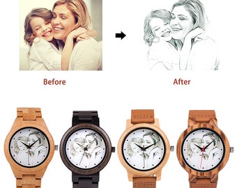 Photo Watch, Personalized Watches For Men, Christmas Gifts, Gifts For Son, Gifts For Husband, Father's Day Gift, Gifts for boyfriend