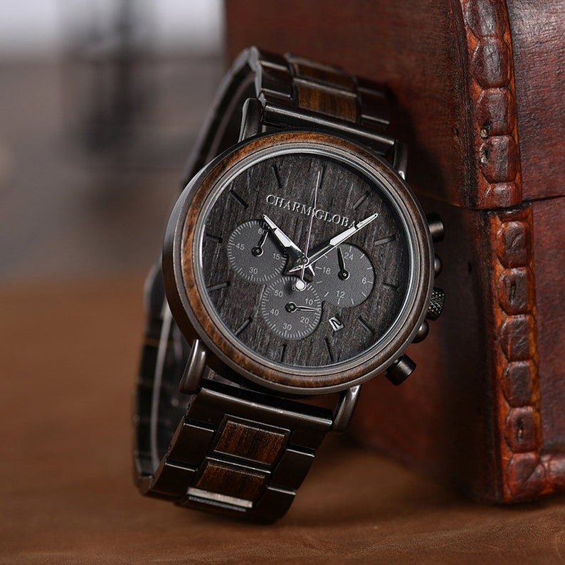 Wedding Gifts Engraved Wooden Watches For Men Gifts For Dad Etsy