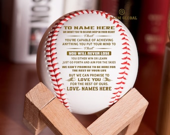 Engraved Baseball, Personalized Baseball, Grandson Gift, Graduation Gift, To Our Grandson Baseball, BB20