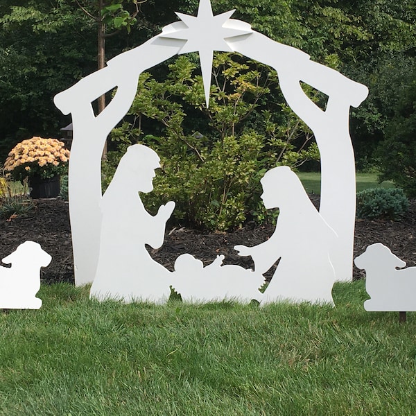 Outdoor Nativity Set Etsy