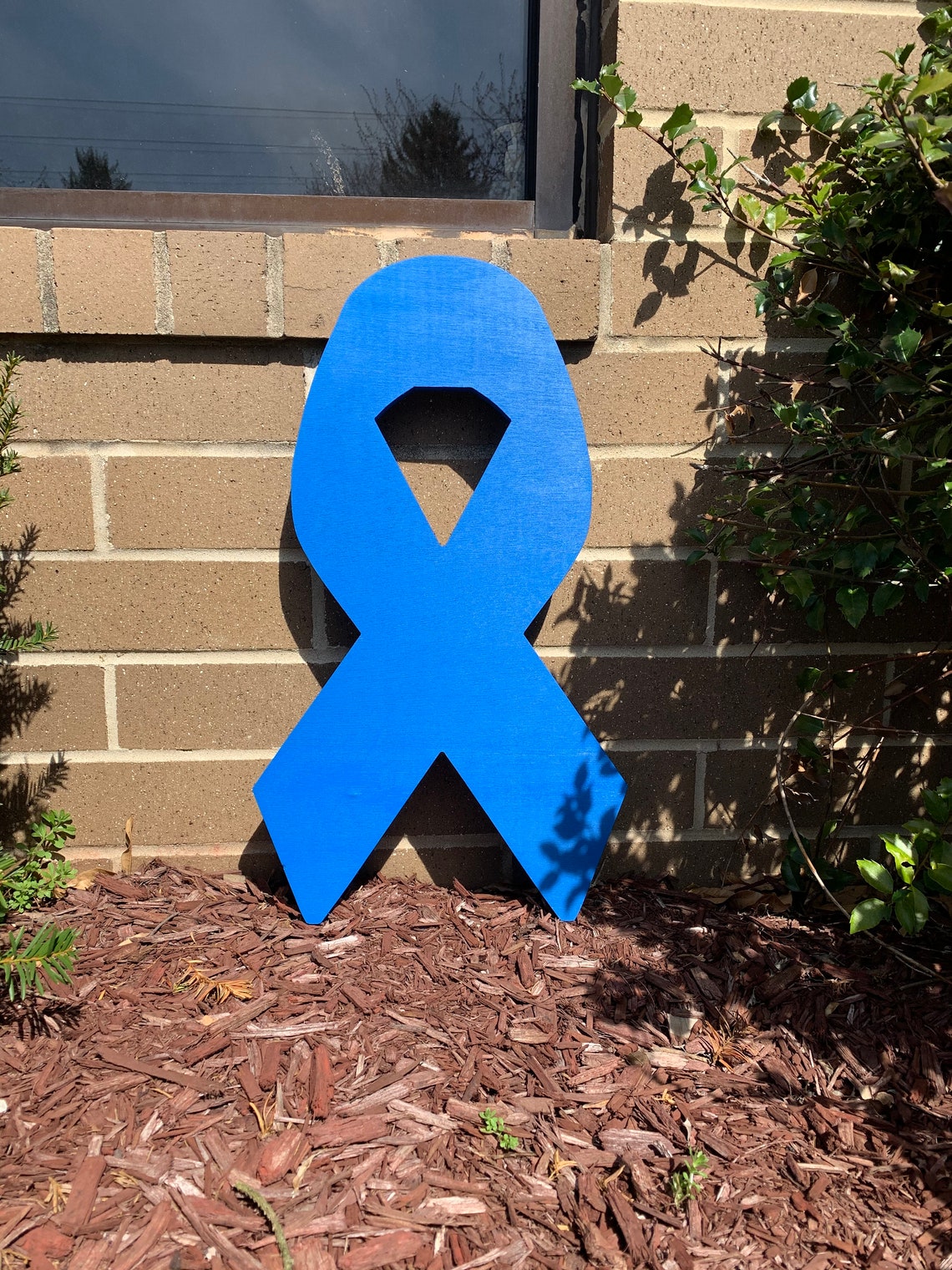 Cancer Ribbon Wooden Yard Sign Etsy