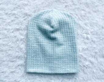 Light Mint Slouchy Beanie, slouchy hat, slouch beanie, slouch hat, hipster beanie, baby slouchy beanies, brushed knit beanie, toddler hat,