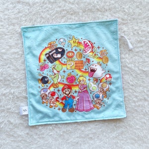 Gamer friends baby lovey, mini baby blanket, baby security lovey, baby lovie, cuddle lovey, baby gift, security blanket, lovey blanket, cute
