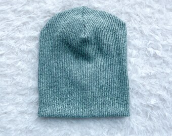 Dark Mint Slouchy Beanie, slouchy hat, slouch beanie, slouch hat, hipster beanie, baby slouchy beanies, brushed knit beanie, toddler hat,